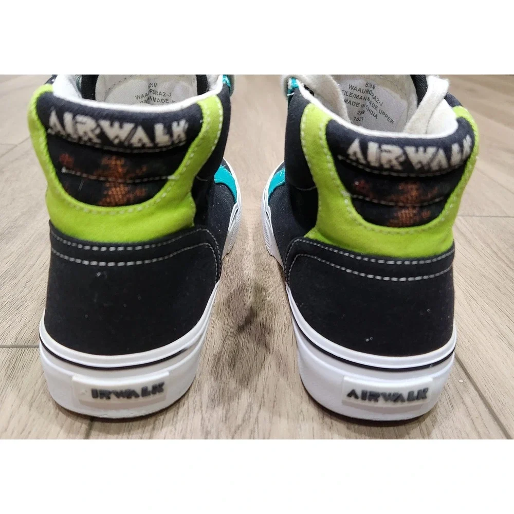 Airwalk Aurora2-J Ollie High Top Sneakers‎ Checkered Graphic Print Men's 6.5